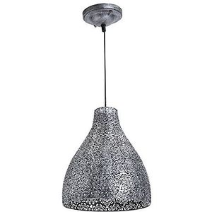 LUSSIOL Zephir lamp, metalen hanglamp, 40 W, grijs, ø 28 x H 32 cm