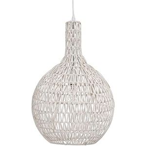 Rodia lamp, rotan hanglamp, 60 W, wit, ø 33 x H 54 cm