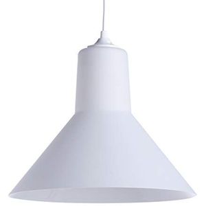 Hanglamp Delta, glas frosteerd, wit, Ø 30 x H 30 cm