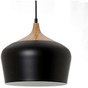 Hanglamp Britta S zwart, hanglamp van metaal, 60 W, zwart, ø 30 x H 25 cm