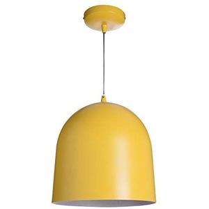 LUSSIOL Hanglamp Loft Color, metaal, 60 watt, geel, ø 30 x H 30 cm