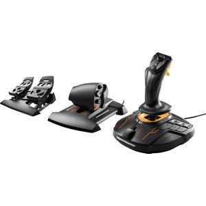 Thrustmaster T-16000M FCS Flight Pack, Joystick, MAC, PC, D-Pad, Analog / Digital, Kabelgebunden, USB