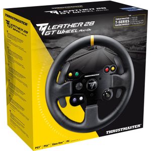 Thrustmaster - TM Leather 28 GT Wheel Add-On - Controller - Zwart - Handgestikt Leer