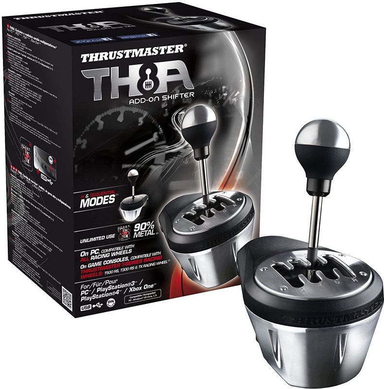 Thrustmaster - Th8A - Versnellingspook - Zwart - Duurzaam ontwerp