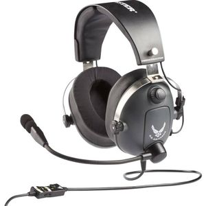 Thrustmaster ThrustMaster Over Ear headset Gamen Kabel Stereo Grijs, Metallic Volumeregeling, Microfoon uitschakelbaar (mute)