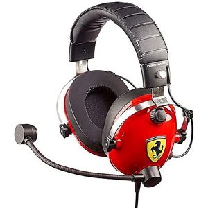 Thrustmaster T.Racing Scuderia Ferrari Editie (Bedraad), Gaming headset, Rood, Zwart