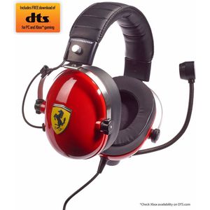 Thrustmaster - T.Racing Scuderia Ferrari Edition-DTS Gaming Headset - Rosso Corsa - Geheugenschuim