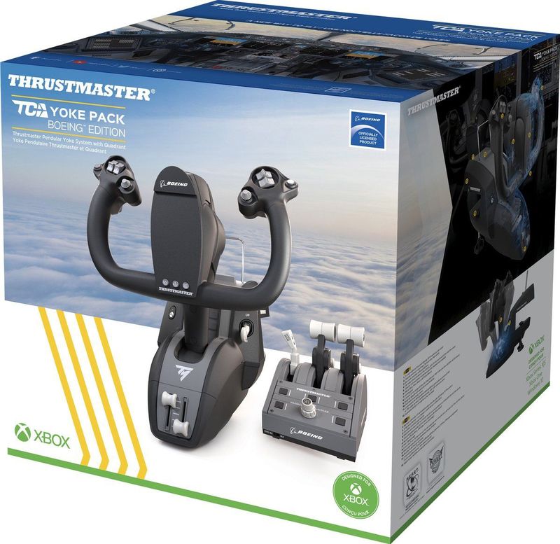 Thrustmaster - TCA Yoke Pack Boeing Edition - Gamecontroller - Zwart - Compatibel met Xbox en PC