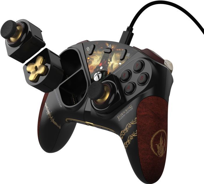 Thrustmaster - Eswapx2 Pro Control - Gamepad - Zwart, Rood, Goud - Bekabeld, USB Type-C, 3 Meter Kabellengte