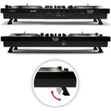 Hercules DJControl Inpulse T7 Motorbetriebener 2-Deck-DJ-Controller in Schwarz