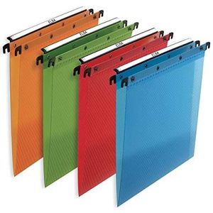 L'Oblique AZ Suspension Files Polypropyleen voor H archiefkast V-Base doorschijnend diverse kleuren