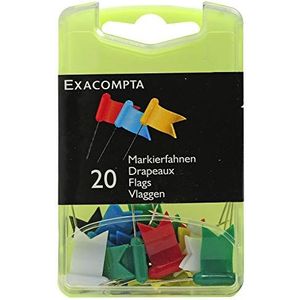 Exacompta Doos met 20 vlagspelden - punthoogte 16mm - Geassorteerd - 14099E