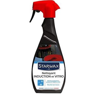 STARWAX Dagelijkse reiniger voor keramische en inductiekookplaten - 500ml - ideaal voor het reinigen van keramische en inductiekookplaten - glanzende oppervlakken - smeervrij
