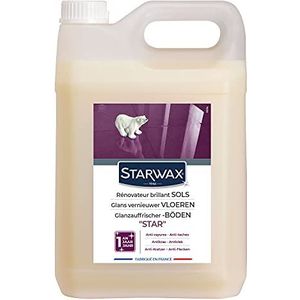 STARWAX Vernieuwingsmiddel, glanzend, bescherming voor vloeren binnenshuis, 5 l, ideaal voor bescherming en glans van alle vloeren, antislip