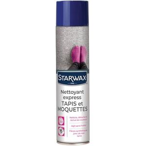 STARWAX Express tapijt- en tapijtreiniger, 600 ml, ideaal voor het reinigen van tapijten en tapijten, reinigt en stimuleert zonder te wrijven, express formule