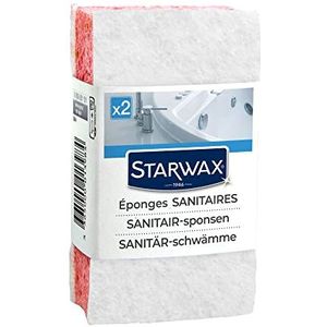 STARWAX sanitaire sponzen, 2 stuks, blauw/roze, 3 stuks