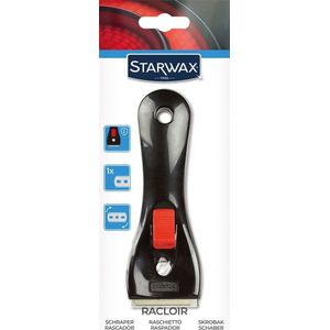 Starwax - Schraper - Voor Vitrokeramische Kookplaten - Inox Mesje