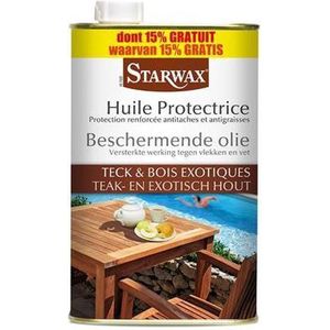 Starwax - Beschermende Olie Teak- & Exotisch Hout - 1 Liter