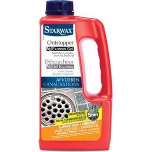 Starwax ontstopper voor afvoeren keuken en badkamer 'Express' 1 L