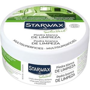 Starwax Multifunctionele witte reinigingssteen - 100% van natuurlijke oorsprong - Reinigt, ontvet en polijst