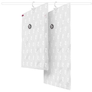 Compactor kledingzak vacuüm 1x medium + large - Transparant - Stapelbaar | Klaar voor gebruik | Opvouwbaar | Luchtdicht