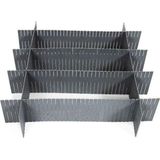 Compactor - Modulaire Ladeverdelers - Grijs - Polypropyleen - 6 Stuks