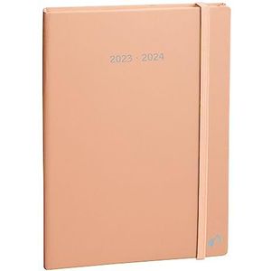 Quo Vadis Buchkalender Plan Note 15 15x21cm Pastell Pfirsich 2025