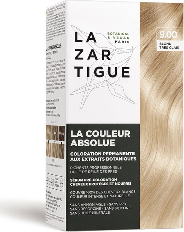 Lazartigue Pakket La Couleur Absolue Permanent Haircolour 9.00 Very Light Blond