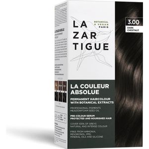 Lazartigue Pakket La Couleur Absolue Permanent Haircolour 3.00 Dark Chestnut