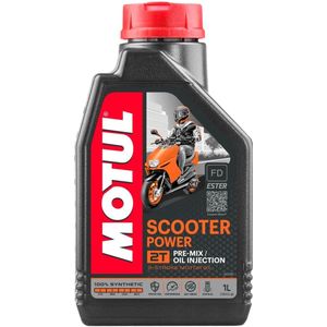 Motul - Scooter Power 2T - Smeermiddel - 1 Liter - 100% Synthetisch