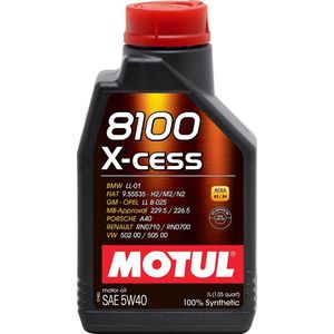 Total - 8100 X-cess - Motorolie - 1 Liter - SAE 5W-40