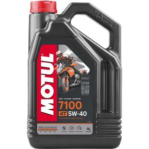 Motul - 7100 4T - Synthetische Motorolie - SAE 10W-40 - API SJ/SL - JASO MA-2