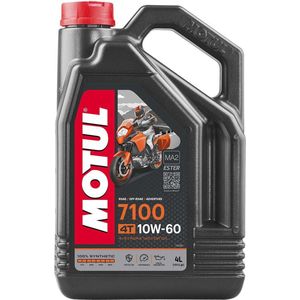 Motul - 7100 4T - Synthetische Olie - SAE 10W-40 - API SJ/SL - JASO MA-2