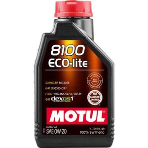 Motul - Specificaties - Motorolie - 0W20 - Synthetische Olie - 1 Liter