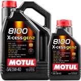 Motul 8100 X-Cess Gen2 - Smeermiddel - 5W40 - 1L