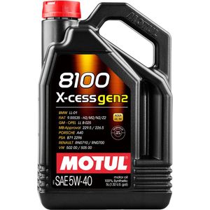 MOTUL 8100 X-CESS GEN2 - Motorolie - 5W-40 - Jerrycan - 5 liter