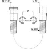 Wirquin Spiraalverbinding Ø40mm | Toilet & afvoer