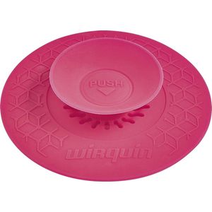 Wirquin - Uppy - Universele Stop en Filter - Roze - Geschikt voor Gootsteen, Wastafel, Badkuip