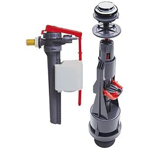 Wirquin - Aquacontrol - Wc-spoelmechanisme - Grijs - Dubbel Spoelmechanisme