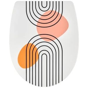 Wirquin 20724241 Marbella Thermoplastische WC-bril U-vorm Ark Japandi, wit