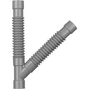 Wirquin - 79012001 - Universele Zachte Wc-aansluiting - Grijs - Y-magiebocht D32