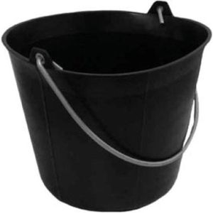 Taliaplast - bouwemmer - 11 l - plastic - zwart