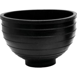 Toolland Gipsbeker, rubber, rond, zwart, 1.5 liter