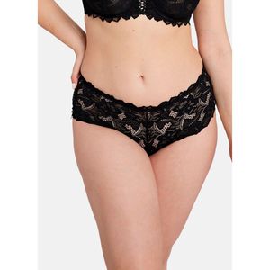 Sans Complexe 61564 Arum Black Lace Highwaist Brief XXLarge (52/54), Zwart