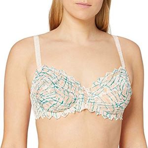 Dames - BH model Arum - hemelsblauw - 80/95E - verstelbare bandjes - met beugels - ondersteuning - volledige ondersteuning - dames - lingerie - roze, 105D