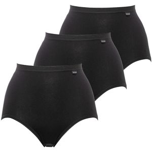 Simplement Coton bio - Set van 3 Hoge Slips - Zwart - Biologisch Katoen