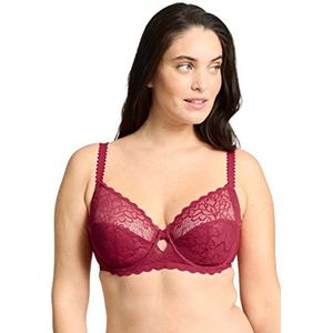 Sans Complexe, Klassieke beugelbeha voor dames, model Oceane 70AAG95, Rumba rood, 90D, Rumba rood, 75D