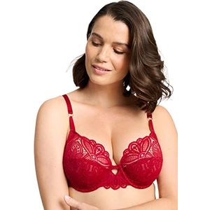 Sans Complexe Vrouwen Beugel Half Cup BH, Rouge Nar, 75C