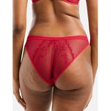 Slip in kant en tule Précieuse SANS COMPLEXE. Tule materiaal. Maten 50/52 FR - 48/50 EU. Roze kleur