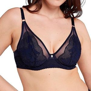 Sans Complexe, Corbeille BH met beugel, Charmante, GAH marineblauw, 90E
